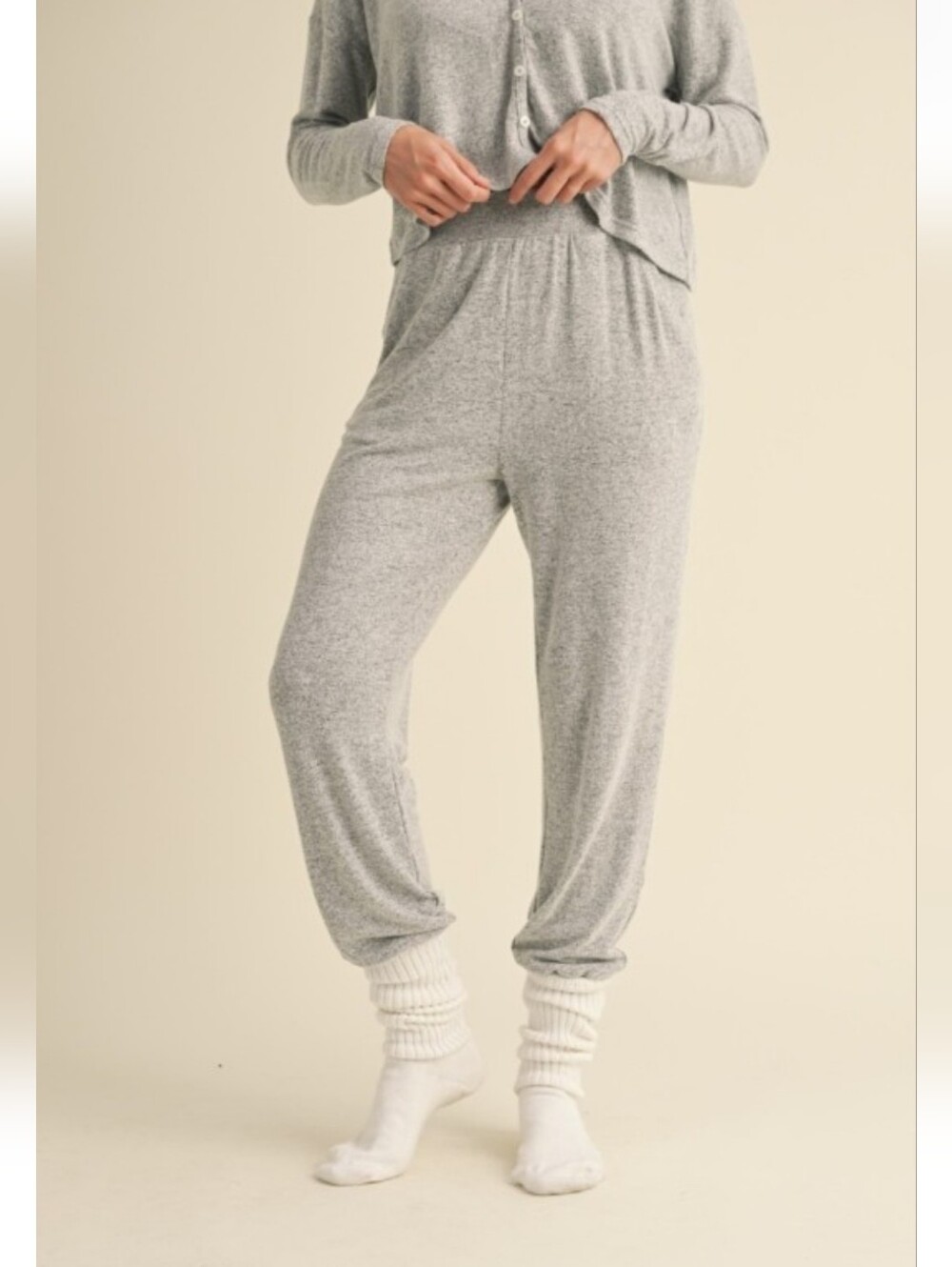 LAST ONE 🩶 Grey Hacci Lounge Joggers